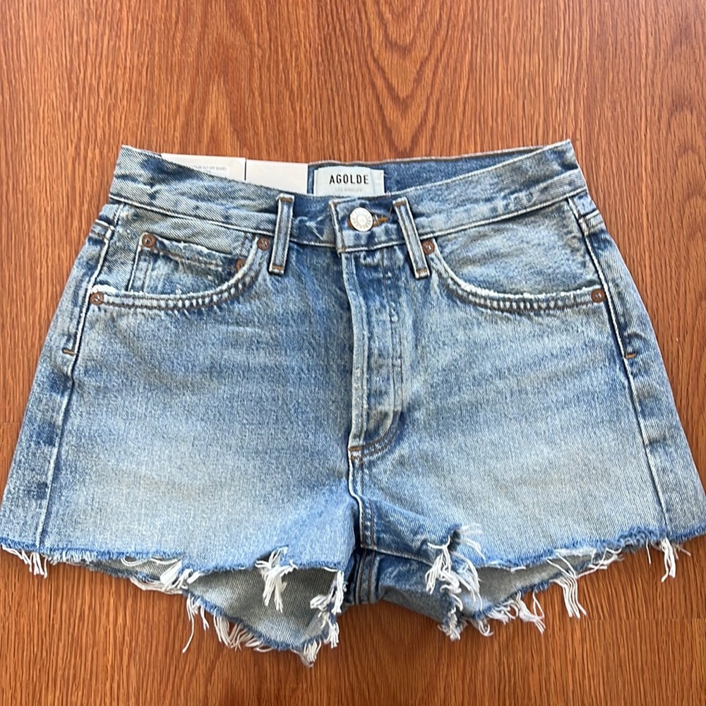 Agolde Parker Cutoff denim shorts size 23- in Encor